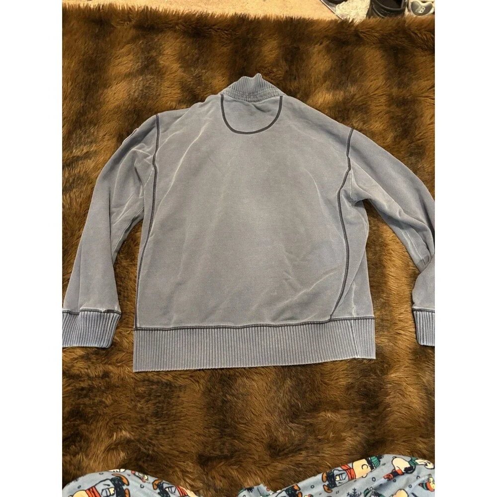 Tommy Bahama Relax Pro Leisure Tour blue quarter zip sweatshirt w/ Patch Logo Lg